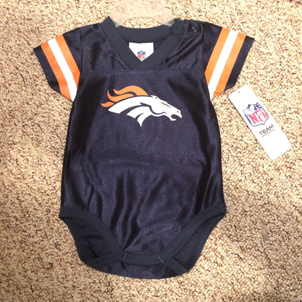 3-6 month Denver broncos onesie new with tags